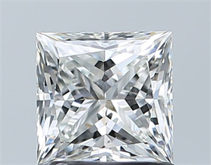 Picture of Natural Diamond 1.01 Carats, Princess with  Cut, G Color, SI1 Clarity and Certified by GIA