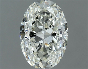 Picture of Natural Diamond 0.61 Carats, Oval with  Cut, I Color, IF Clarity and Certified by IGI