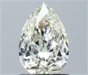 Natural Diamond 0.81 Carats, Pear with  Cut, J Color, VVS2 Clarity and Certified by IGI