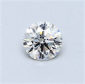 Diamante Natural 0.47 quilates, Redondo , Color G, claridad IF y certificado GIA