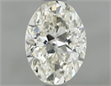 Natural Diamond 0.70 Carats, Oval with  Cut, K Color, VS1 Clarity and Certified by GIA