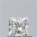 Diamante Natural 0.50 quilates, Princesa , Color I, claridad VVS2 y certificado GIA