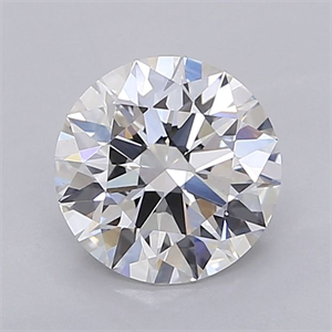 Picture of Lab Grown Diamond 1.55 Carats, Round with Ideal Cut, F Color, VVS2 Clarity and Certified by IGI