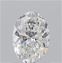Natural Diamond 1.01 Carats, Oval with  Cut, F Color, SI1 Clarity and Certified by GIA