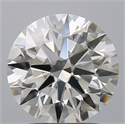 Natural Diamond 2.22 Carats, Round with Excellent Cut, H Color, VVS1 Clarity and Certified by IGI