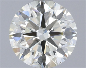 Picture of Natural Diamond 1.30 Carats, Round with Excellent Cut, J Color, SI1 Clarity and Certified by IGI