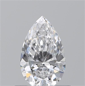 Picture of Natural Diamond 0.50 Carats, Pear with  Cut, D Color, VVS2 Clarity and Certified by GIA