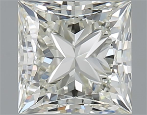 Picture of Natural Diamond 1.50 Carats, Princess with  Cut, J Color, VVS1 Clarity and Certified by IGI