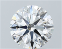 Natural Diamond 1.51 Carats, Round with Excellent Cut, E Color, SI1 Clarity and Certified by GIA