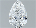 Natural Diamond 0.60 Carats, Pear with  Cut, E Color, SI1 Clarity and Certified by GIA