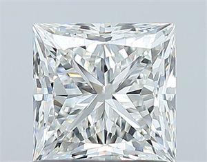 Picture of Natural Diamond 1.01 Carats, Princess with  Cut, H Color, VS1 Clarity and Certified by GIA