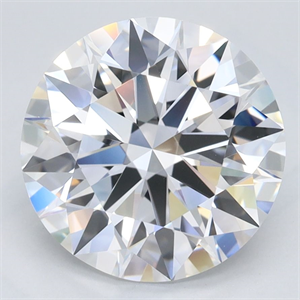 Picture of Lab Grown Diamond 3.03 Carats, Round with Ideal Cut, D Color, VVS1 Clarity and Certified by IGI
