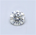 Diamante Natural 0.41 quilates, Redondo , Color J, claridad SI1 y certificado GIA