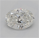 Natural Diamond 1.21 Carats, Oval with  Cut, H Color, SI2 Clarity and Certified by GIA