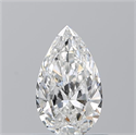 Natural Diamond 0.70 Carats, Pear with  Cut, F Color, SI1 Clarity and Certified by GIA