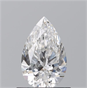 Natural Diamond 0.71 Carats, Pear with  Cut, E Color, VS2 Clarity and Certified by GIA