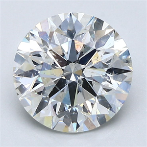 Picture of Natural Diamond 2.33 Carats, Round with Excellent Cut, H Color, SI2 Clarity and Certified by GIA