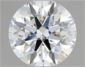 Lab Grown Diamond 1.05 Carats, Round with Ideal Cut, E Color, VVS1 Clarity and Certified by IGI