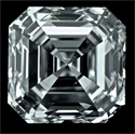 Natural Diamond 1.22 Carats, Asscher with  Cut, D Color, VS2 Clarity and Certified by GIA