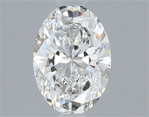 Picture of Natural Diamond 0.90 Carats, Oval with  Cut, F Color, SI1 Clarity and Certified by GIA