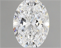 Natural Diamond 0.51 Carats, Oval with  Cut, D Color, SI1 Clarity and Certified by GIA