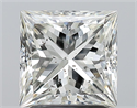 Natural Diamond 2.00 Carats, Princess with  Cut, I Color, SI2 Clarity and Certified by GIA