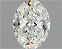 Natural Diamond 0.71 Carats, Oval with  Cut, H Color, VS1 Clarity and Certified by GIA