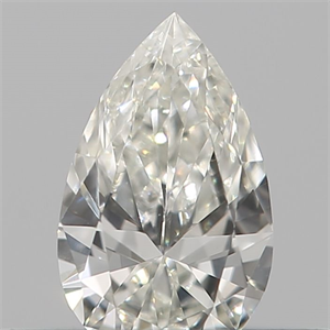 Picture of Natural Diamond 0.18 Carats, Pear with  Cut, G Color, VVS2 Clarity and Certified by IGI