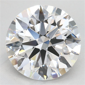 Picture of Lab Grown Diamond 4.05 Carats, Round with Excellent Cut, D Color, IF Clarity and Certified by GIA