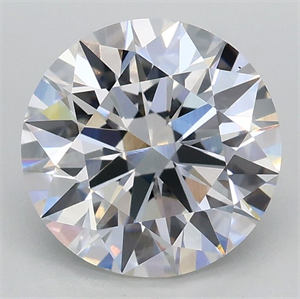 Picture of Lab Grown Diamond 2.02 Carats, Round with Ideal Cut, E Color, VS1 Clarity and Certified by IGI