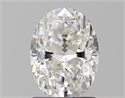 Natural Diamond 1.51 Carats, Oval with  Cut, H Color, SI2 Clarity and Certified by GIA