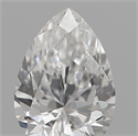 Natural Diamond 0.19 Carats, Pear with  Cut, F Color, SI1 Clarity and Certified by IGI