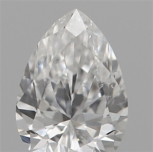 Picture of Natural Diamond 0.19 Carats, Pear with  Cut, F Color, SI1 Clarity and Certified by IGI