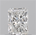 Natural Diamond 0.50 Carats, Radiant with  Cut, F Color, VVS1 Clarity and Certified by GIA