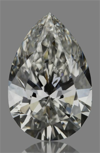Picture of Natural Diamond 0.61 Carats, Pear with  Cut, F Color, SI1 Clarity and Certified by GIA