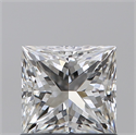 Natural Diamond 1.02 Carats, Princess with  Cut, F Color, VVS2 Clarity and Certified by GIA