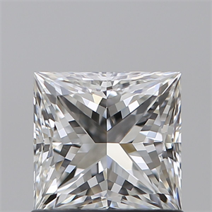 Picture of Natural Diamond 1.02 Carats, Princess with  Cut, F Color, VVS2 Clarity and Certified by GIA