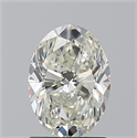 Natural Diamond 1.50 Carats, Oval with  Cut, J Color, VS1 Clarity and Certified by GIA