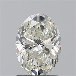 Picture of Natural Diamond 1.50 Carats, Oval with  Cut, J Color, VS1 Clarity and Certified by GIA