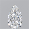 Natural Diamond 0.70 Carats, Pear with  Cut, E Color, VS2 Clarity and Certified by GIA