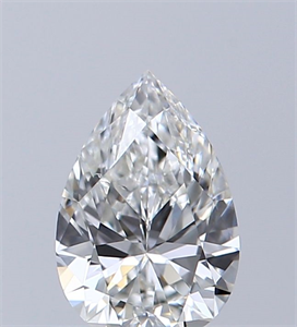 Foto Diamante Natural 0.50 quilates, De pera , Color G, claridad SI1 y certificado GIA de