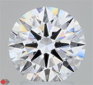 Picture of Lab Grown Diamond 2.62 Carats, Round with Ideal Cut, D Color, VVS1 Clarity and Certified by IGI