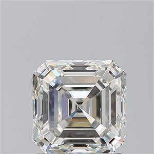 Picture of Natural Diamond 1.70 Carats, Asscher with  Cut, I Color, VVS2 Clarity and Certified by GIA
