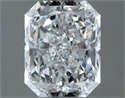 Natural Diamond 0.70 Carats, Radiant with  Cut, D Color, VS2 Clarity and Certified by GIA