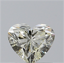 Natural Diamond 0.50 Carats, Heart with  Cut, K Color, VVS1 Clarity and Certified by IGI