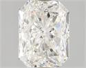 Natural Diamond 1.50 Carats, Radiant with  Cut, H Color, SI1 Clarity and Certified by GIA