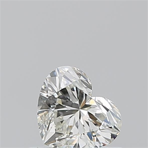 Picture of Natural Diamond 0.51 Carats, Heart with  Cut, J Color, VVS1 Clarity and Certified by GIA