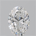 Natural Diamond 0.52 Carats, Oval with  Cut, E Color, SI1 Clarity and Certified by GIA