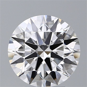 Picture of Lab Grown Diamond 3.54 Carats, Round with Ideal Cut, D Color, VS1 Clarity and Certified by IGI