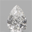 Diamante Natural 0.13 quilates, De pera , Color F, claridad SI1 y certificado IGI